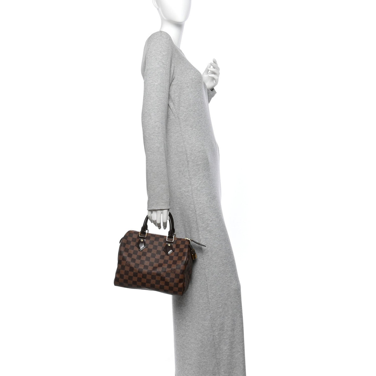 Louis Vuitton Damier Ebene Speedy 25 Brown