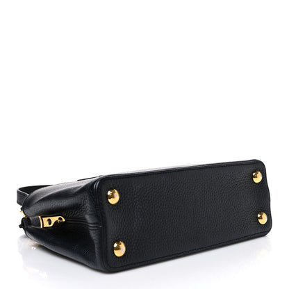 Louis Vuitton Taurillon Capucines BB Black