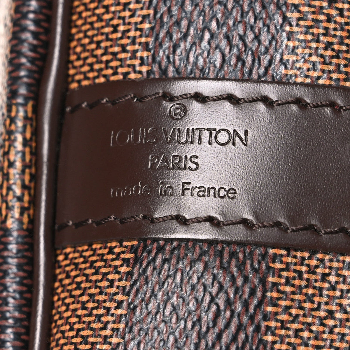 Louis Vuitton Damier Ebene Speedy Bandouliere 35 Brown