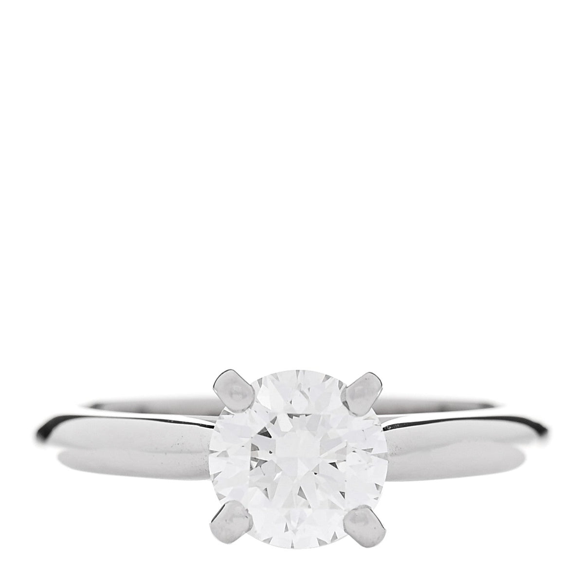 Cartier Platinum Diamond 1.05ct 1895 Solitaire Engagement Ring 51 5.75