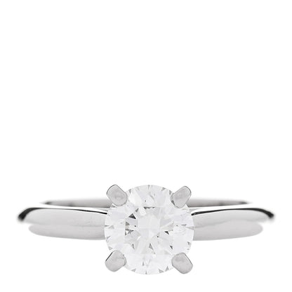 Cartier Platinum Diamond 1.05ct 1895 Solitaire Engagement Ring 51 5.75