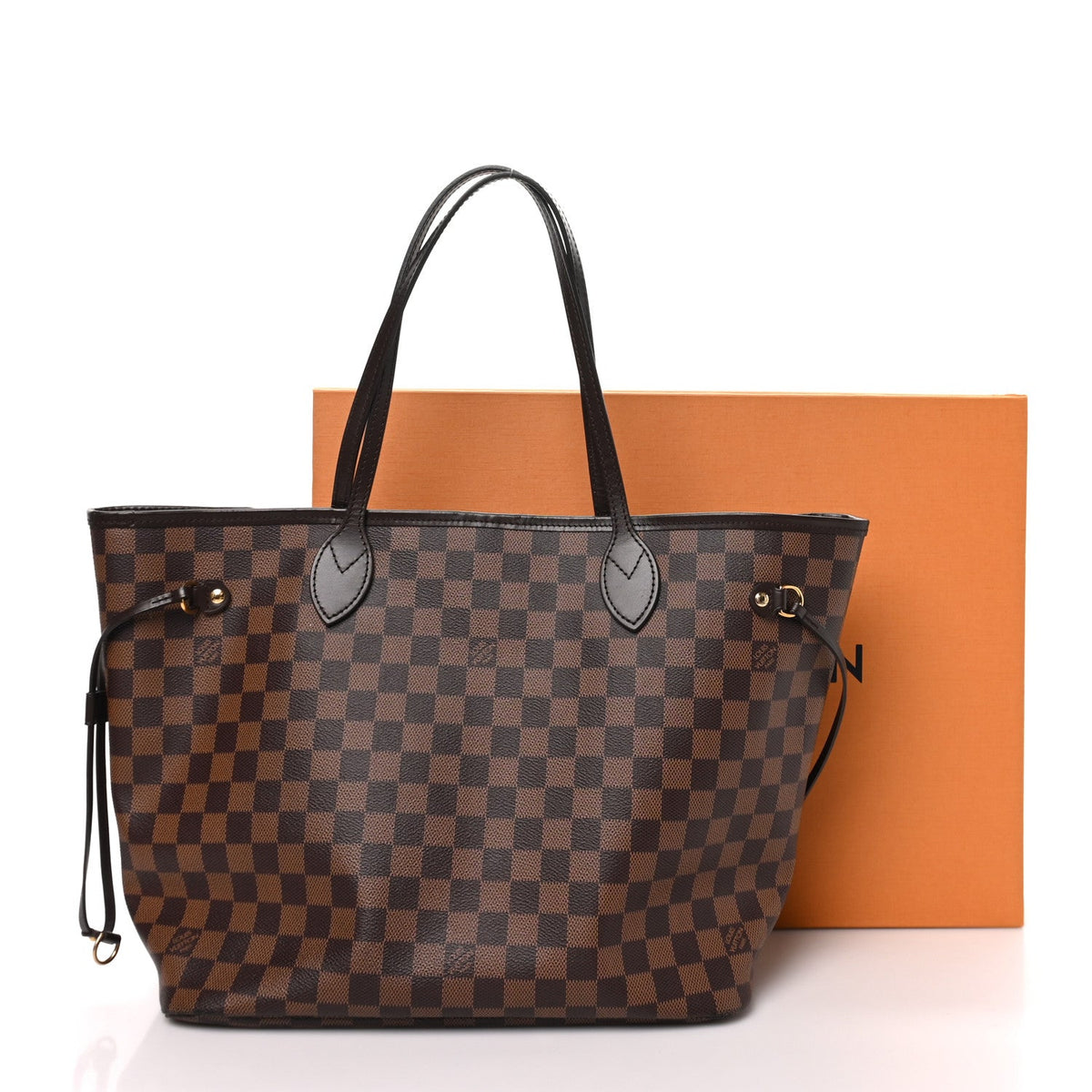 Louis Vuitton Damier Ebene Canvas Neo Neverfull MM Tote Bag Brown