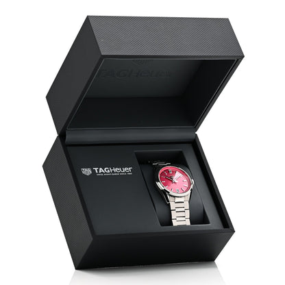 Tag Heuer Stainless Steel Carrera Date Automatic Watch Pink WBN2313