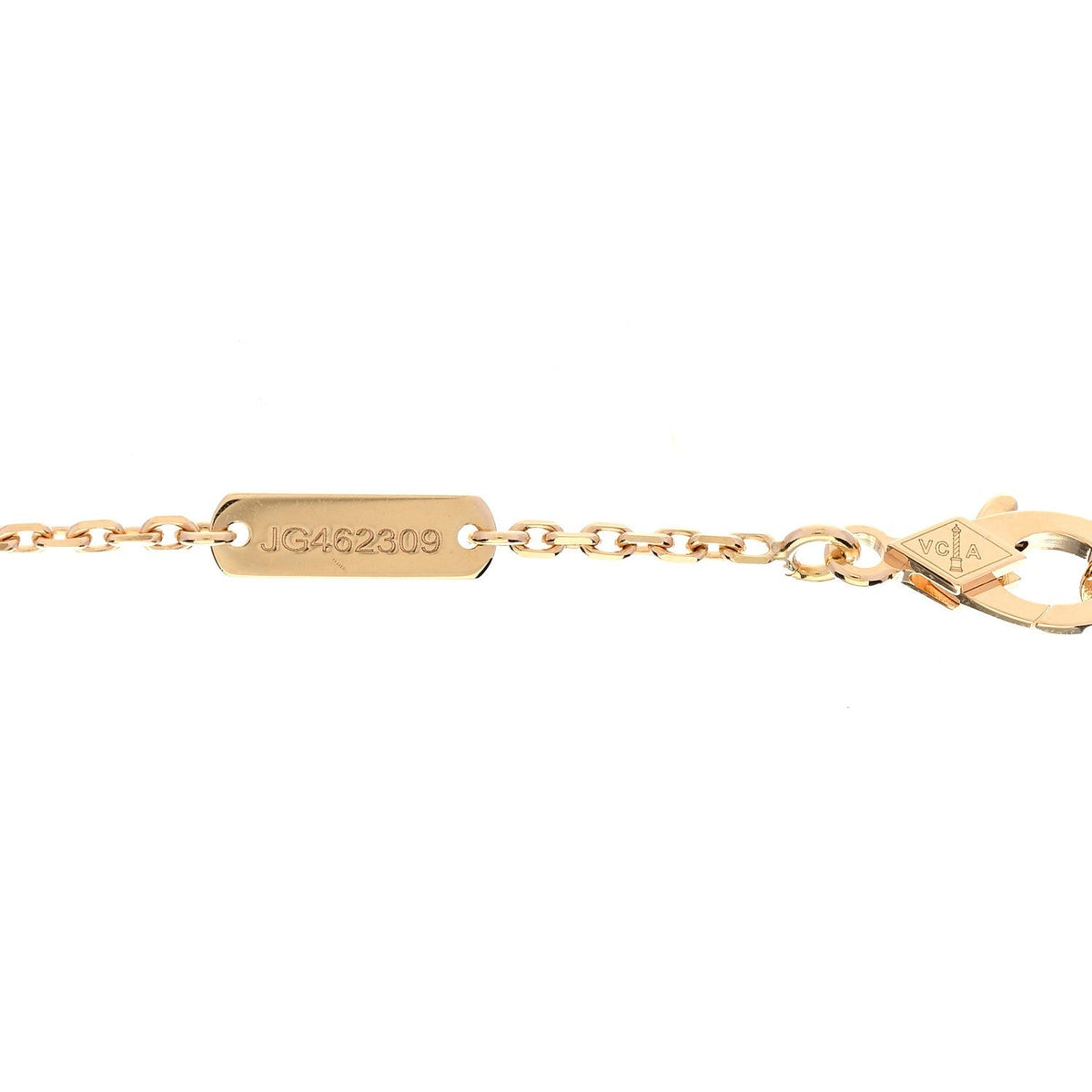 Van Cleef & Arpels 18K Yellow Gold Carnelian Vintage Alhambra Pendant Necklace