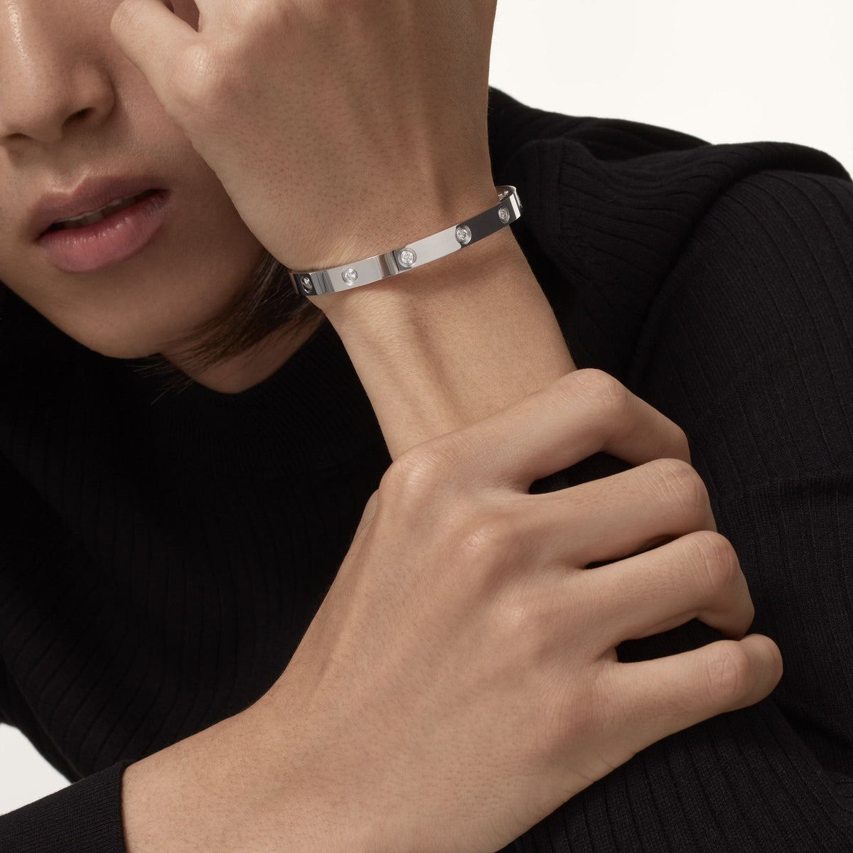 18K Gold Diamonds Cartier Love Bracelet