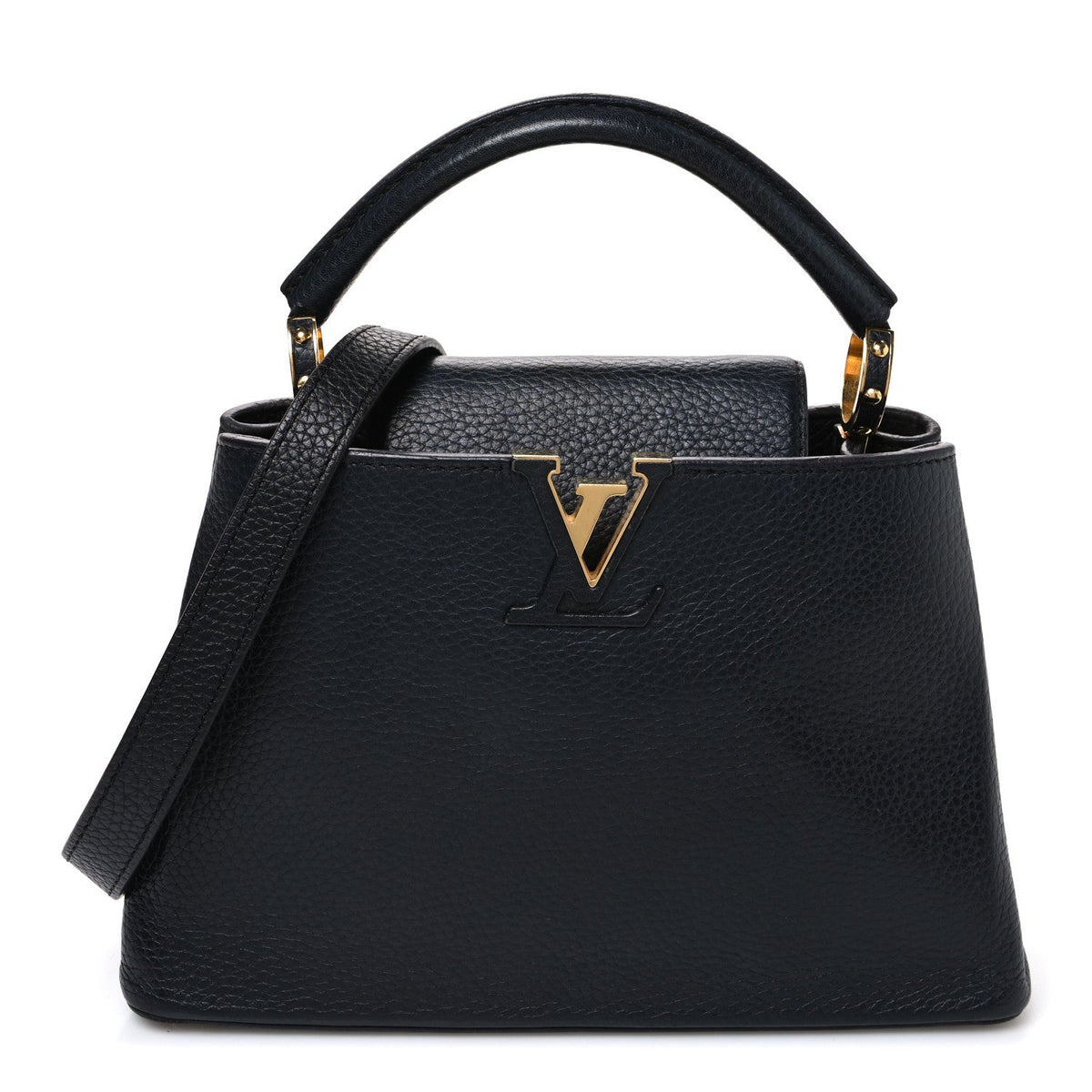 Louis Vuitton Taurillon Capucines BB Black