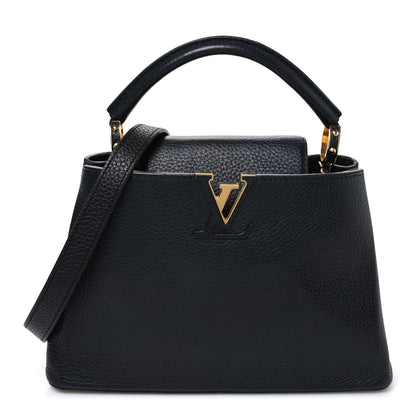 Louis Vuitton Taurillon Capucines BB Black