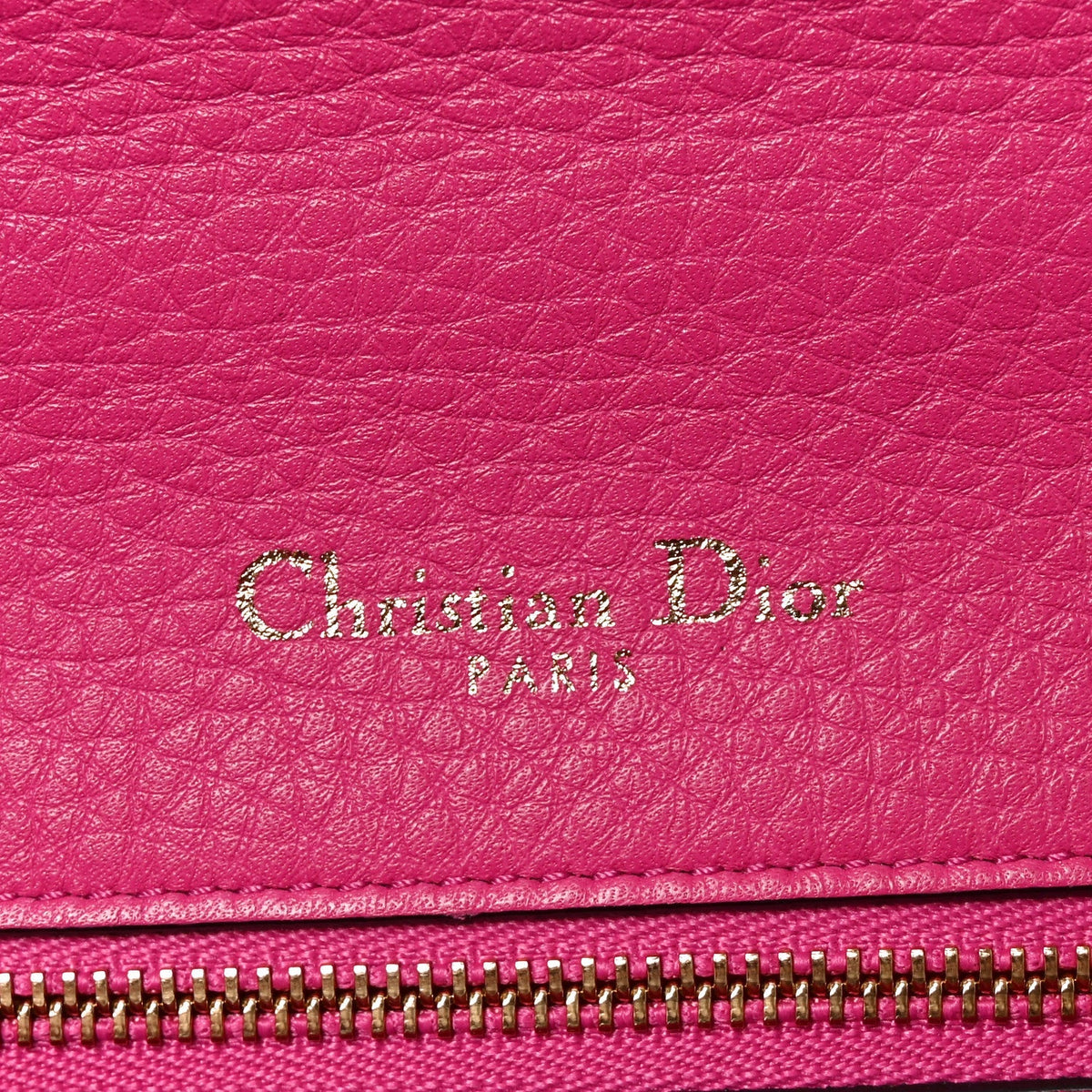 Christian Dior Grained Calfskin Medium Diorama Flap Bag Pink