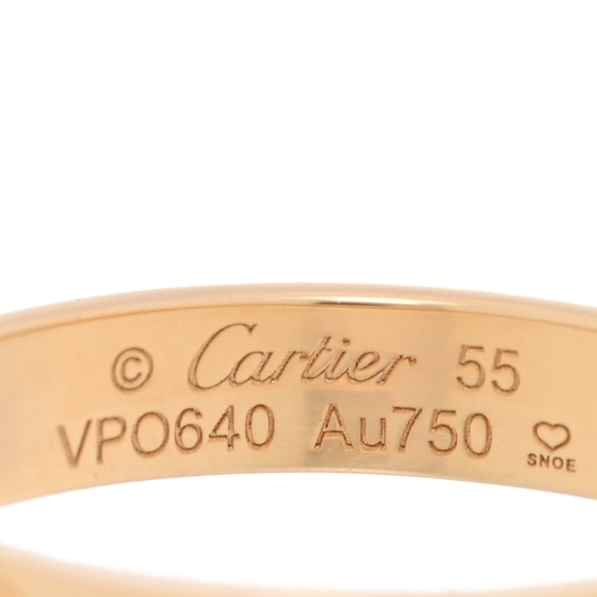 Cartier 18K Yellow Gold 3.5mm LOVE Wedding Band Ring 55 7.25
