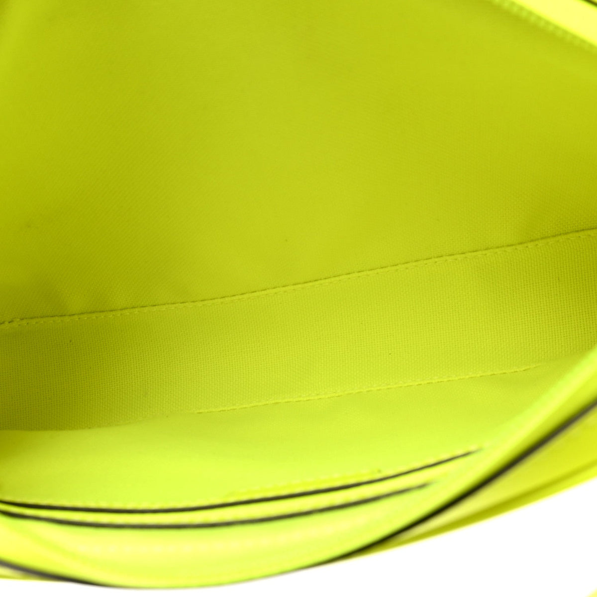 Gucci Rubber Effect Monogram GG Crossbody Bag Fluorescent Yellow