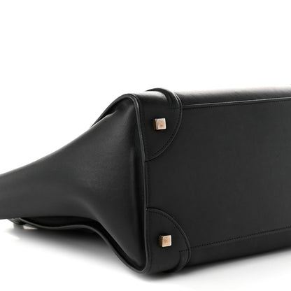 Celine Smooth Calfskin Mini Luggage Black 1943259