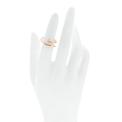 Cartier 18K Pink Gold Diamond Juste Un Clou Ring 50 5.25