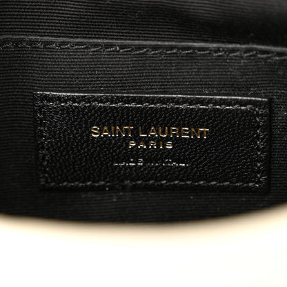 Saint Laurent Grained Lambskin Monogram Mini Niki Chain Satchel Crema Soft