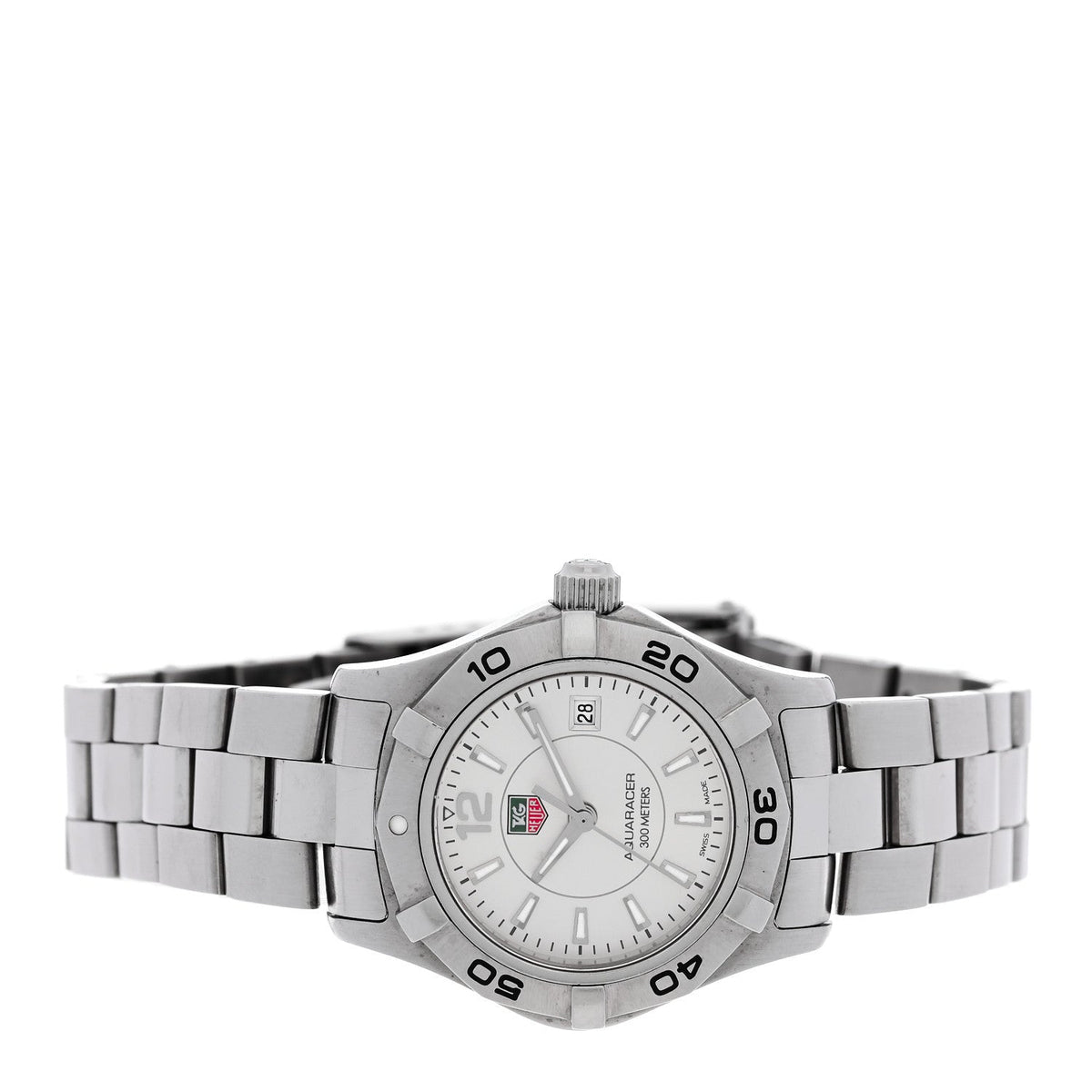 Tag Heuer Stainless Steel 27mm Aquaracer Watch WAF1412