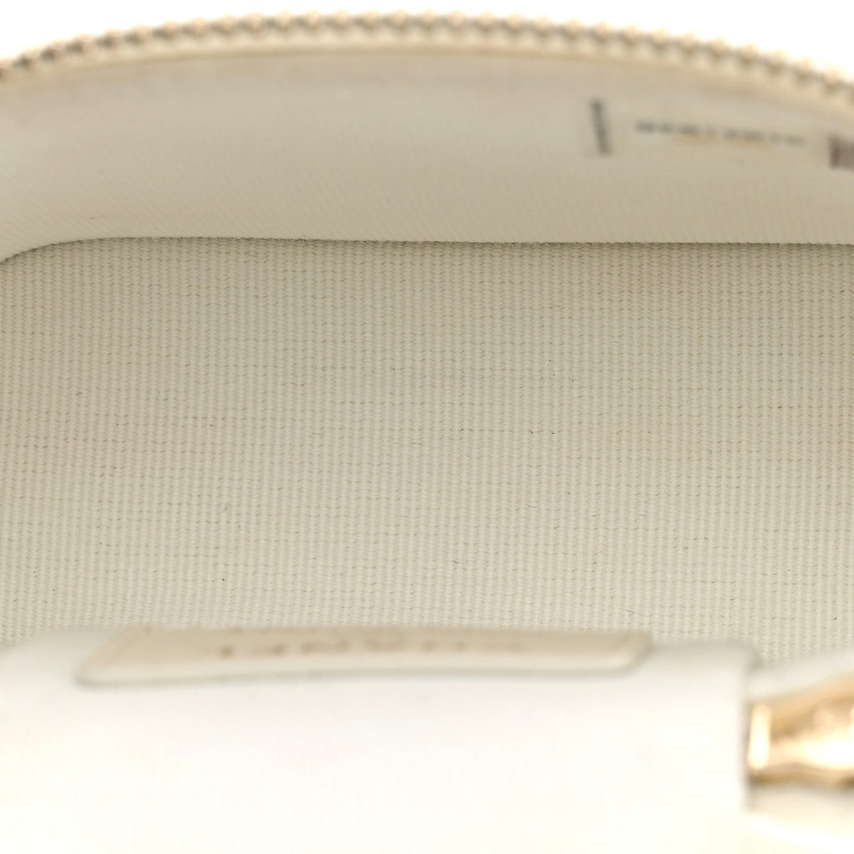 Chanel Caviar Quilted Small Handle With Care Vanity Case White