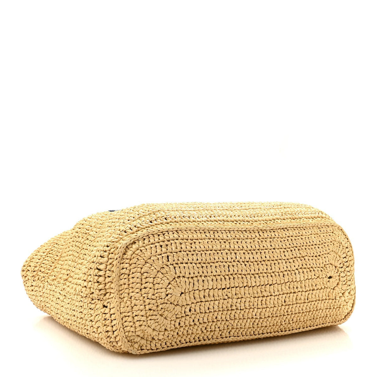 Saint Laurent Raffia Rive Gauche Tote Natural
