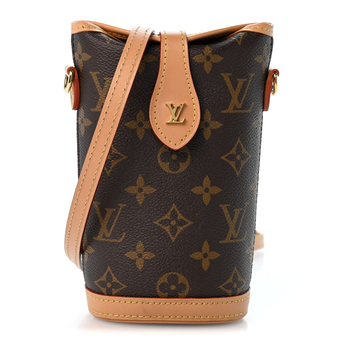 Louis Vuitton Monogram Fold Me Pouch Brown