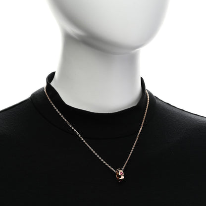 Bulgari 18K Rose Gold Ruby Serpenti Viper Pendant Necklace
