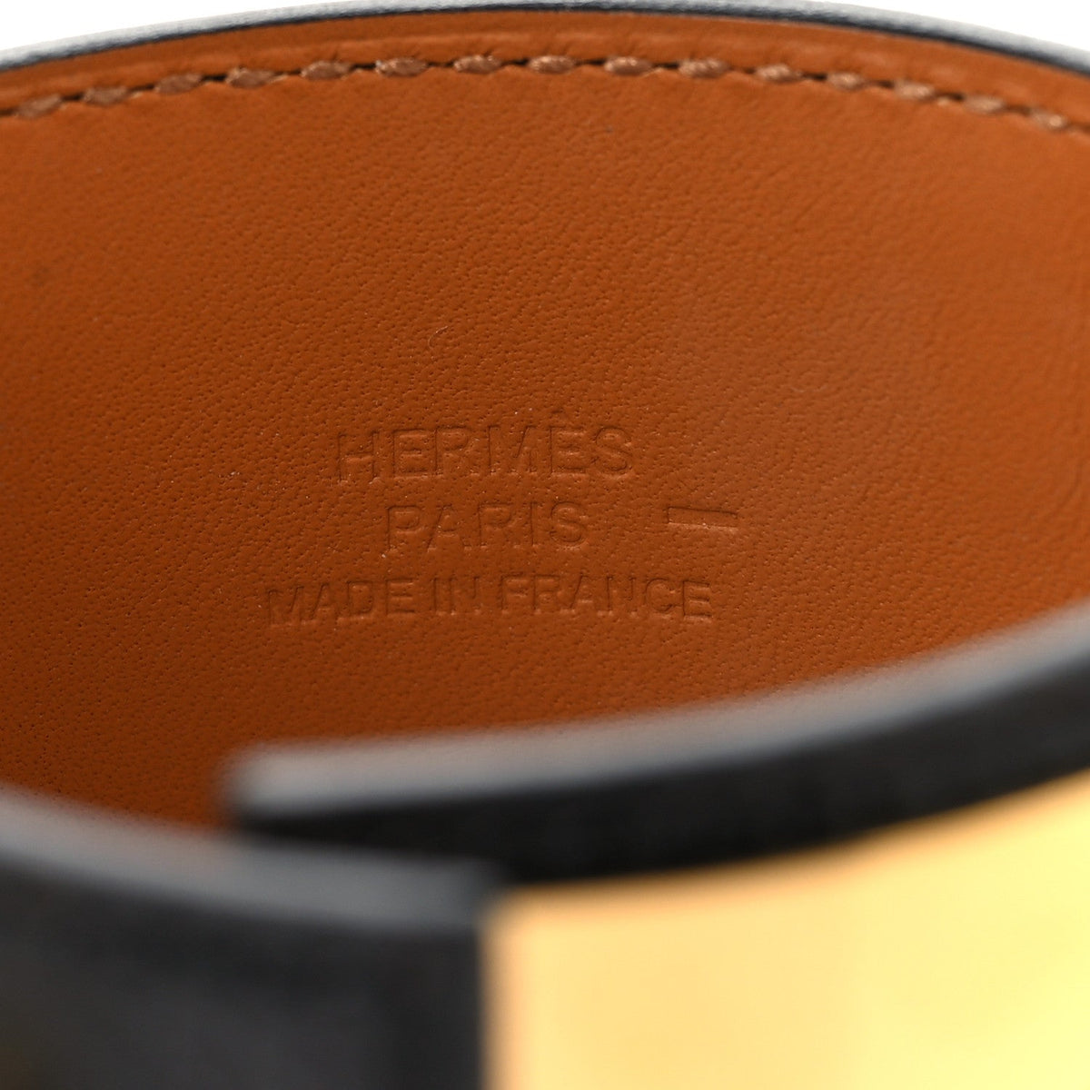 Hermes Lizard Collier de Chien CDC Bracelet T1 Black