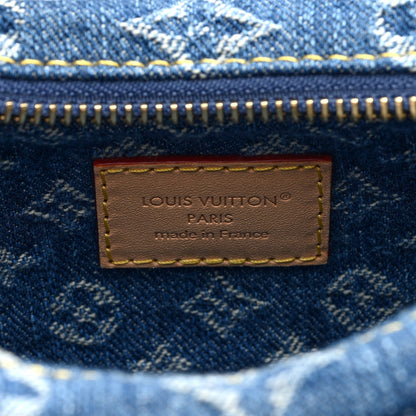 Louis Vuitton Monogram Denim Pochette Valley Blue