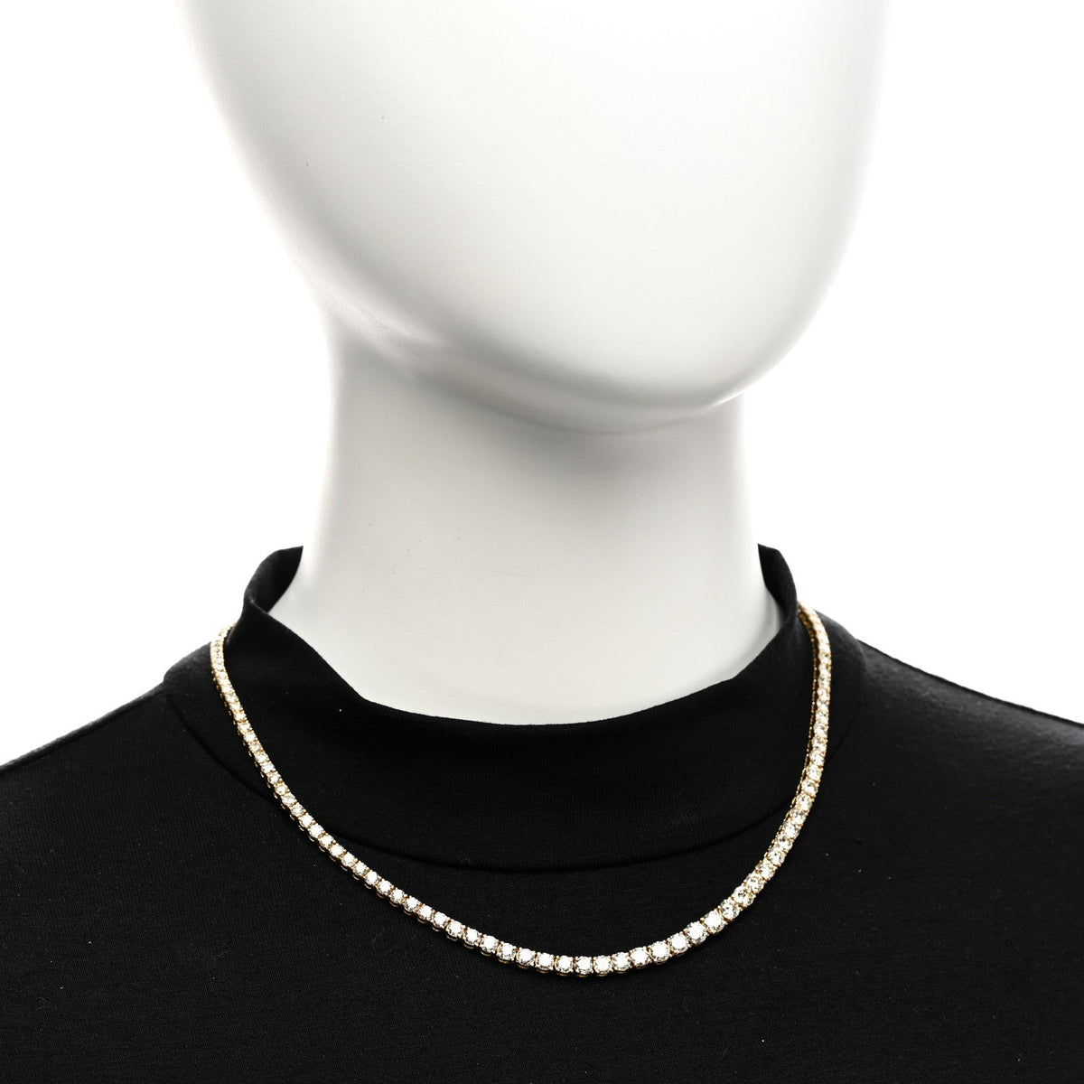 Parker & West 18K Yellow Gold Diamond 14.41ctw Tennis Necklace