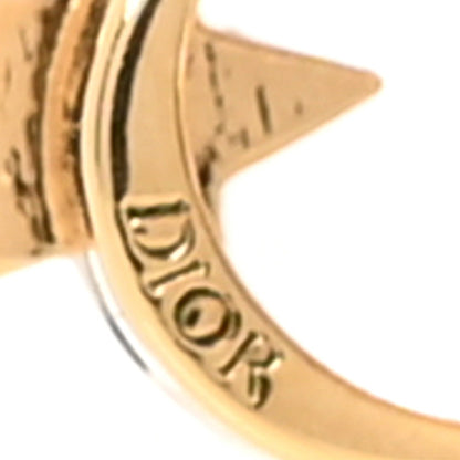 Christian Dior Pearl Petit CD Earrings Gold