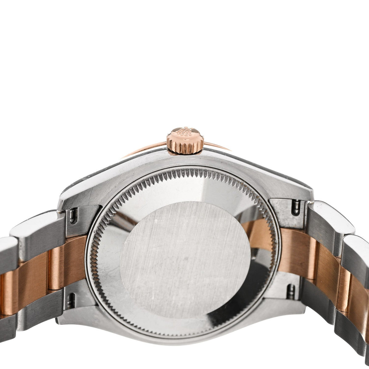 Rolex Stainless Steel 18K Everose Gold Diamond 31mm Datejust Watch Silver 278271