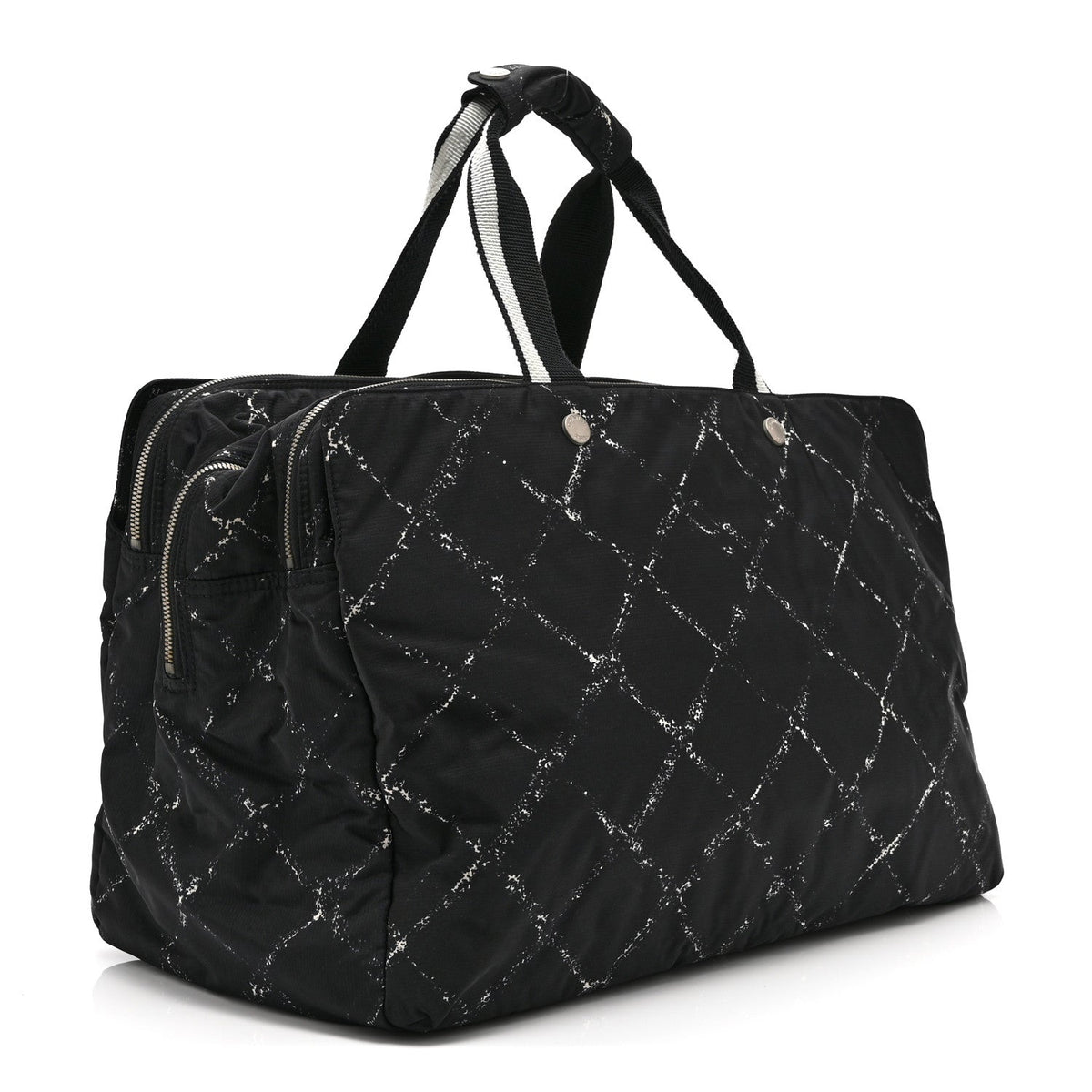Chanel Nylon Travel Duffel Bag Black