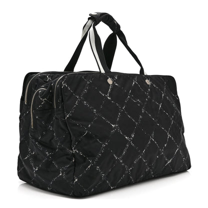 Chanel Nylon Travel Duffel Bag Black