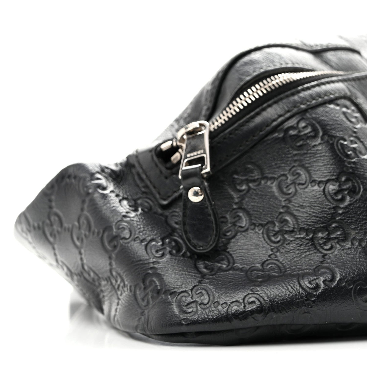 Gucci Guccissima Web Belt Bag Black