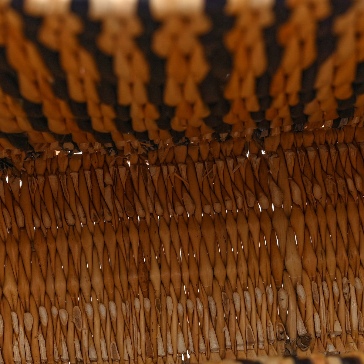 Loewe Raffia Square Small Basket Bag Natural Black Pecan 1920943