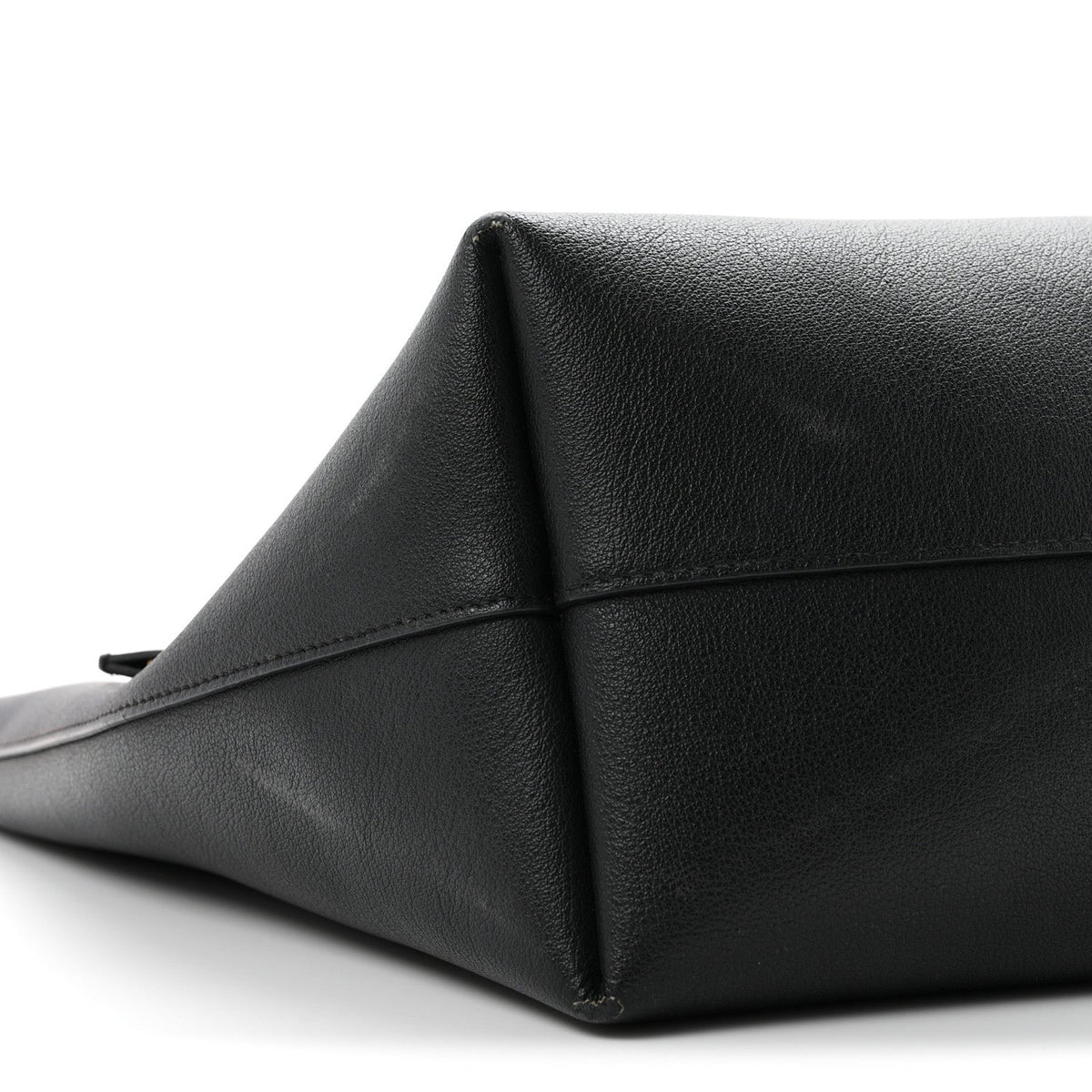 Saint Laurent Calfskin Large Shopping Tote Black