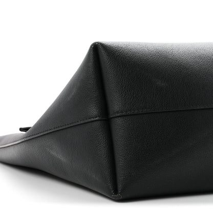 Saint Laurent Calfskin Large Shopping Tote Black