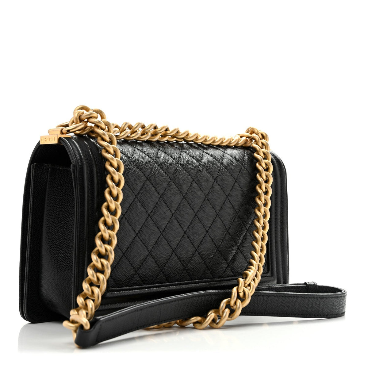 Chanel Caviar Quilted Medium Boy Flap Black 1988486