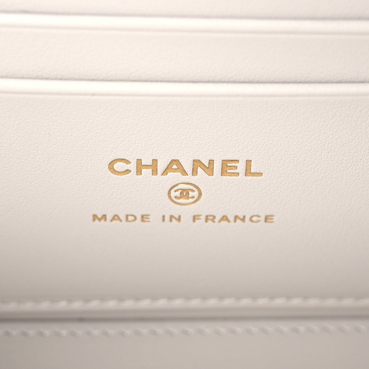 Chanel Caviar Quilted Small Tiny CC Vanity Case With Chain Light Grey