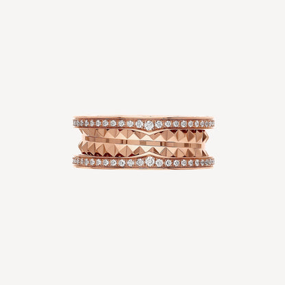 Bulgari 18K Gold Diamond B.zero1 Ring