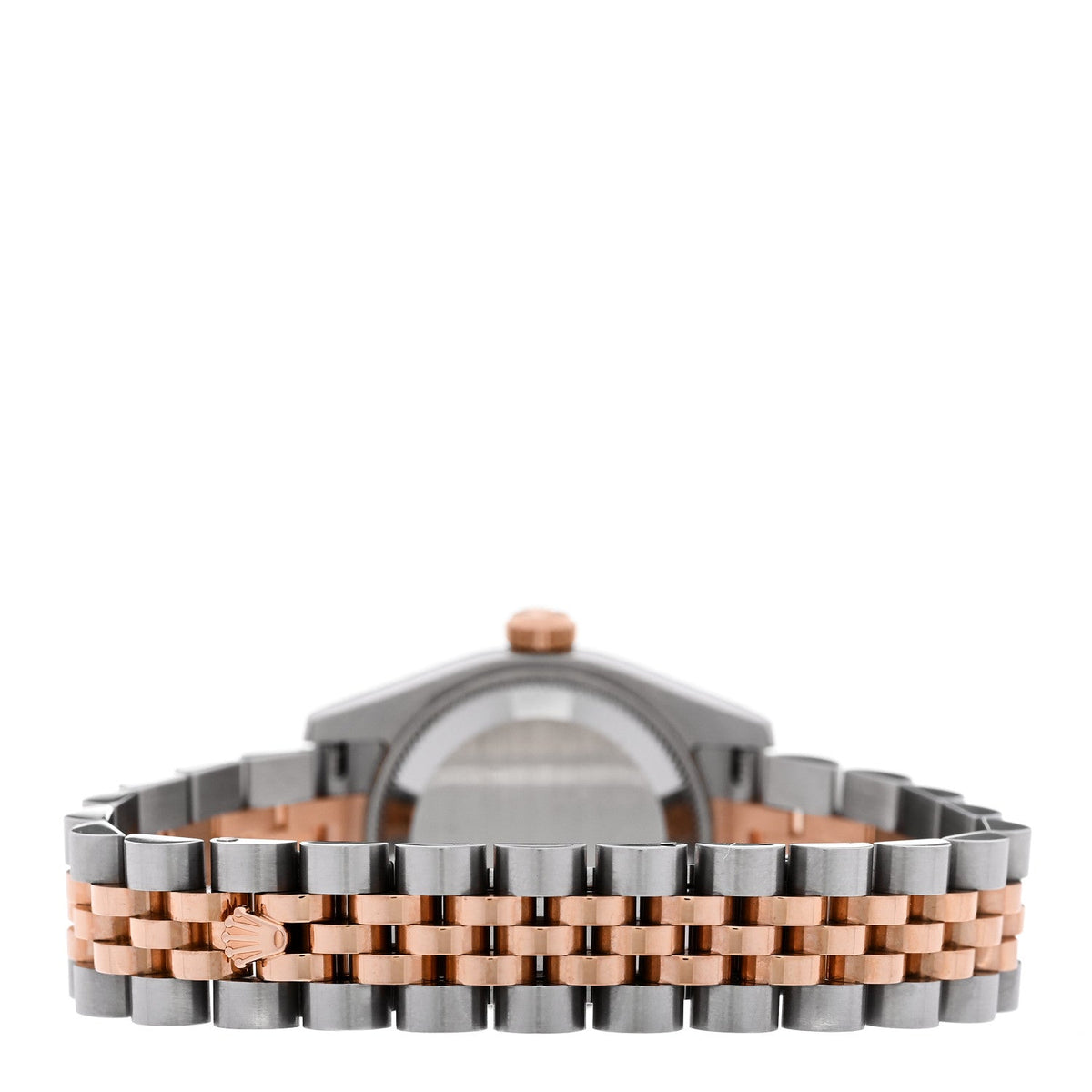 Rolex Stainless Steel 18K Everose Gold 26mm Oyster Perpetual Datejust Watch Silver 179171