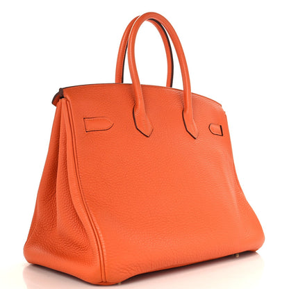 Hermes Togo Birkin 35 Orange
