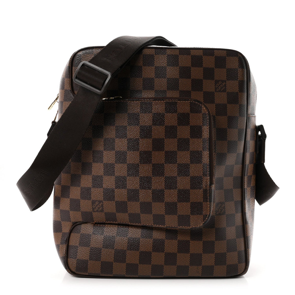 Louis Vuitton Damier Ebene Coated Canvas Olav MM Messenger Bag Brown