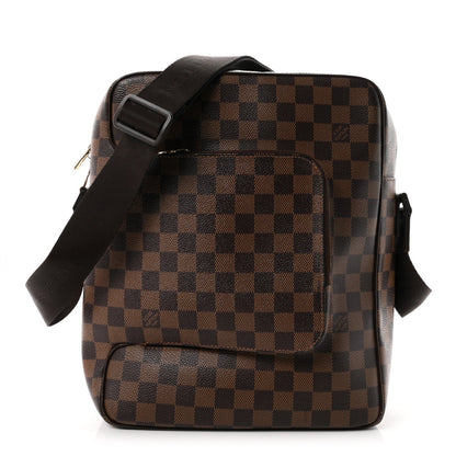 Louis Vuitton Damier Ebene Coated Canvas Olav MM Messenger Bag Brown