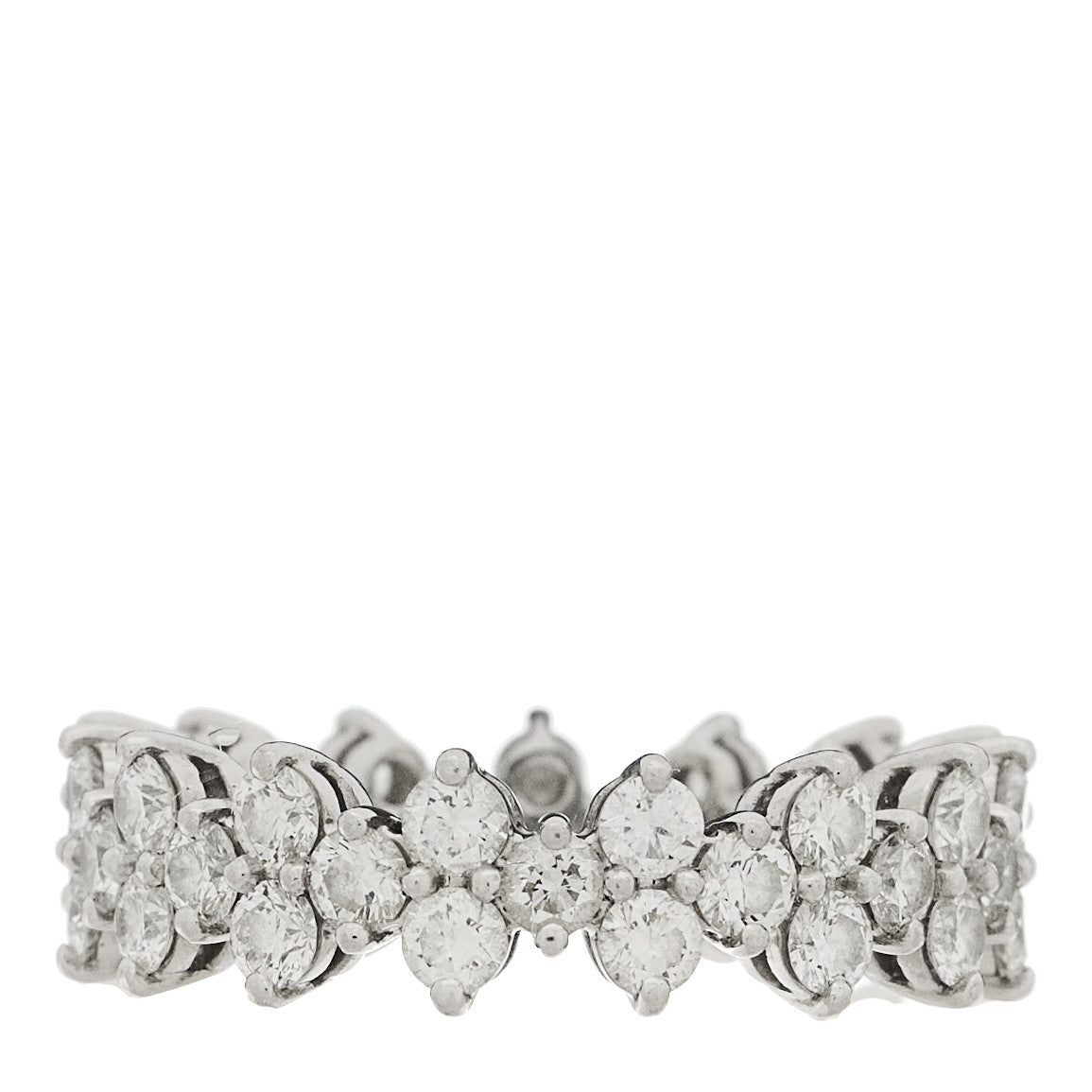 Platinum Diamond Aria Band Ring 54 7