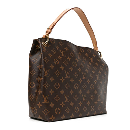 Louis Vuitton Monogram Graceful PM Shoulder Bag Brown