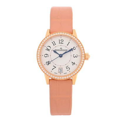 Jaeger-LeCoultre 18K Red Gold Diamond 27.5mm Rendez-Vous Watch Silver Q3512520