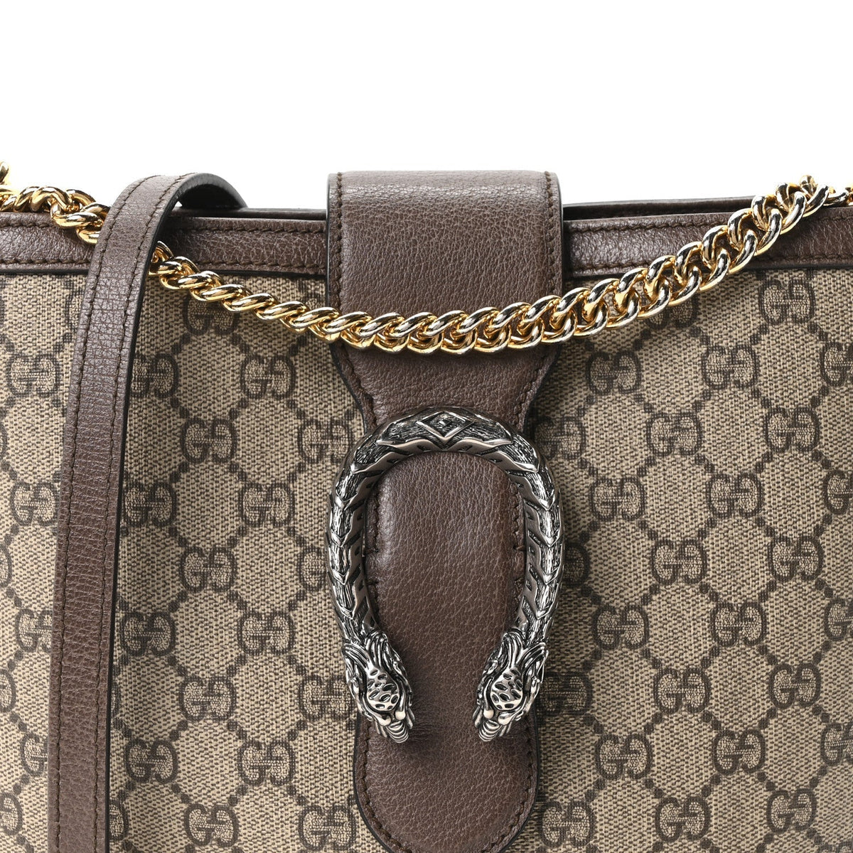 Gucci GG Supreme Medium Dionysus Bucket Bag Beige New Acero