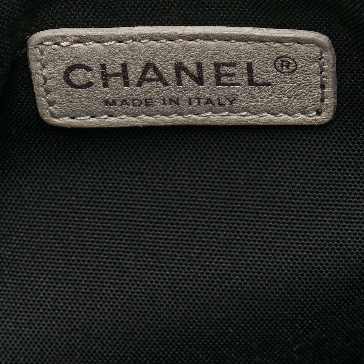 Chanel Metallic Caviar Quilted Timeless CC Shopping Tote Bag Dark Grey