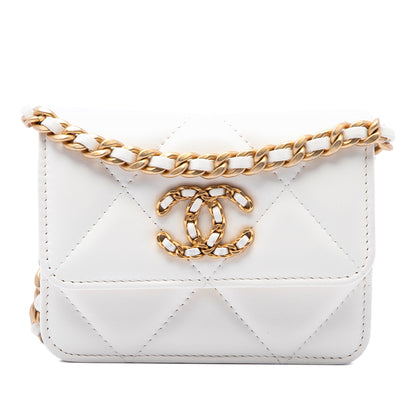 19 Wallet on Chain Quilted Lambskin