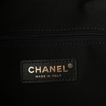 Chanel Calfskin Quilted Small Coco Base Shopping Bag Black 1819266