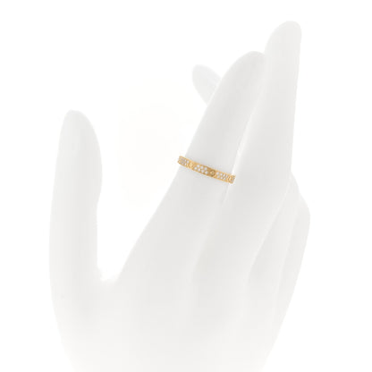 Cartier 18K Yellow Gold Diamond 2.6mm LOVE Paved Band Ring 48 4.5