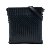 Flat Messenger Bag Intrecciato Nappa Medium
