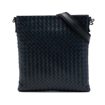 Flat Messenger Bag Intrecciato Nappa Medium